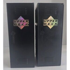 1992 Upper Deck Basketball Locker Trading Card Storage Box Only Set of 2